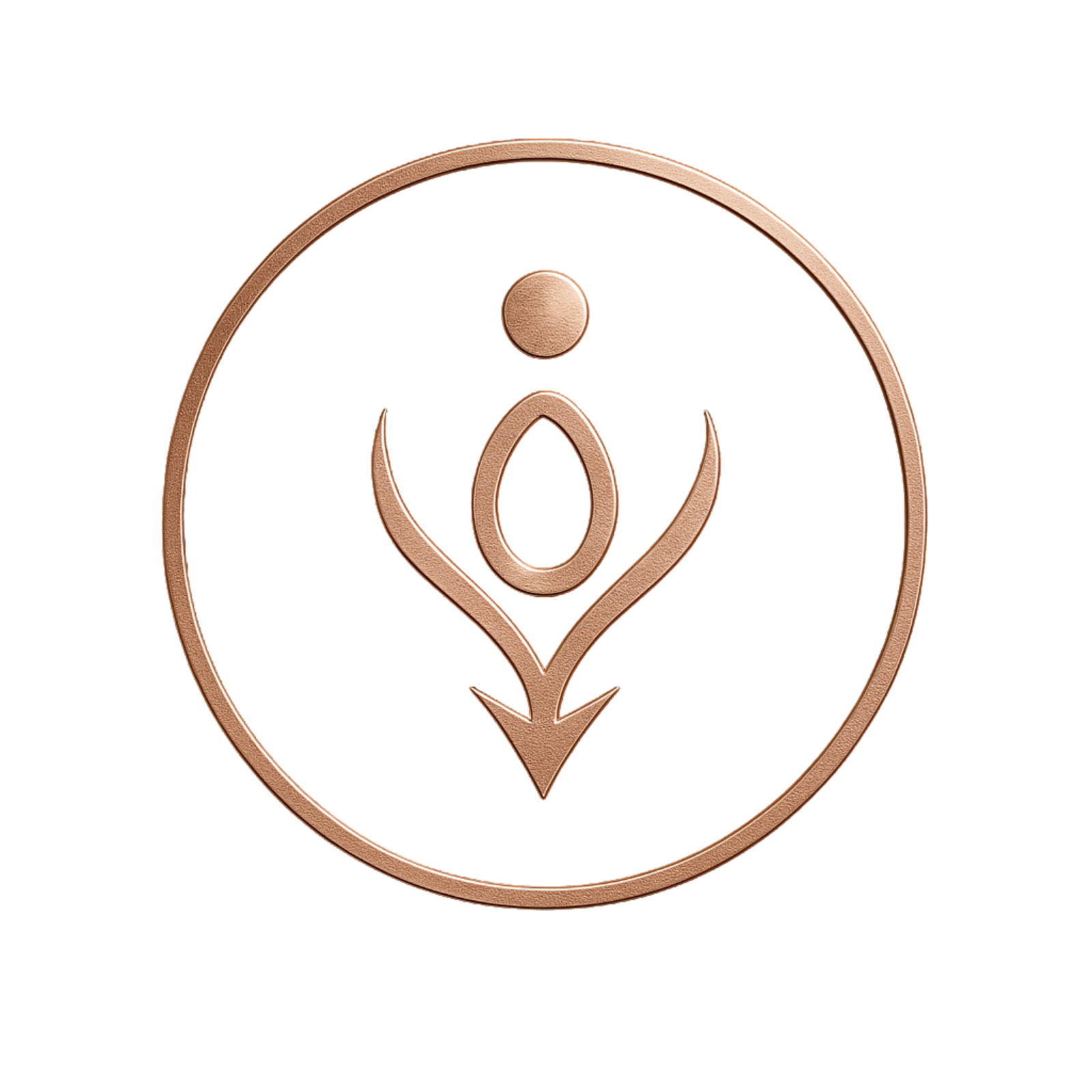 Logotipo de Eranthësonus — Rose gold · variação contemplativa