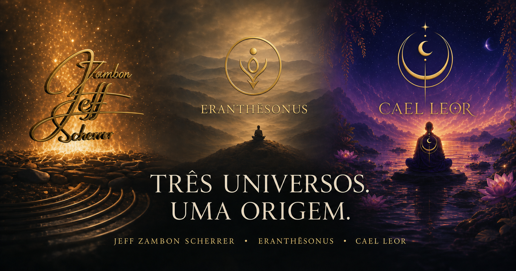 Jeff Zambon Scherrer, Eranthësonus e Cael Leor — três universos, uma origem